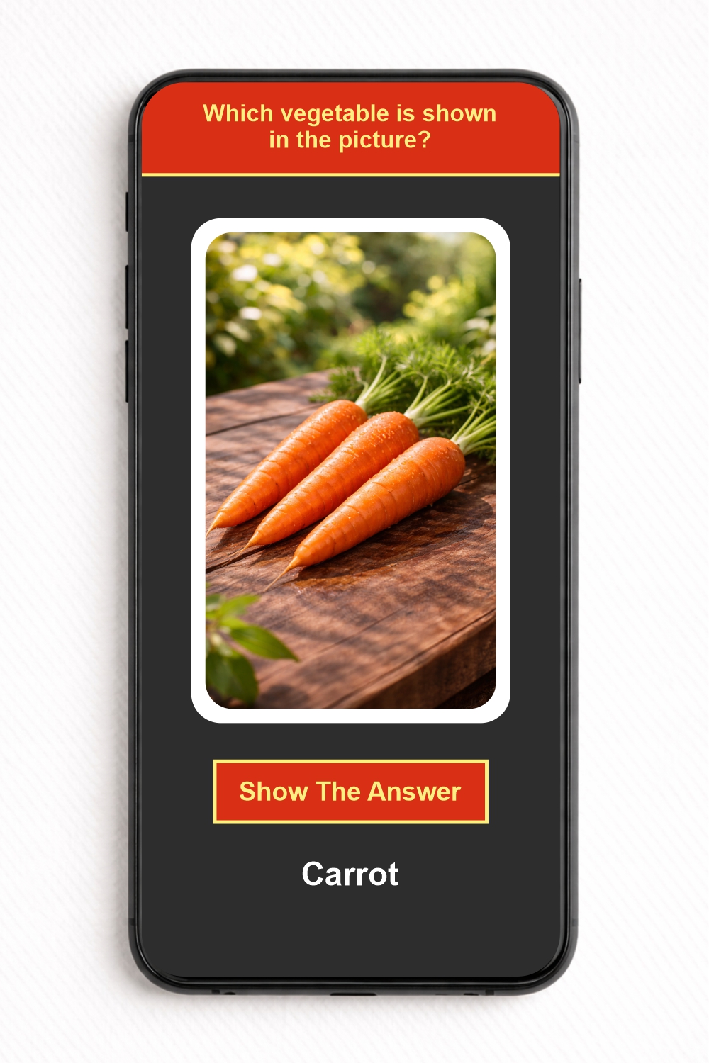 Which vegetable is shown in the picture? - NFC Card - Image 2