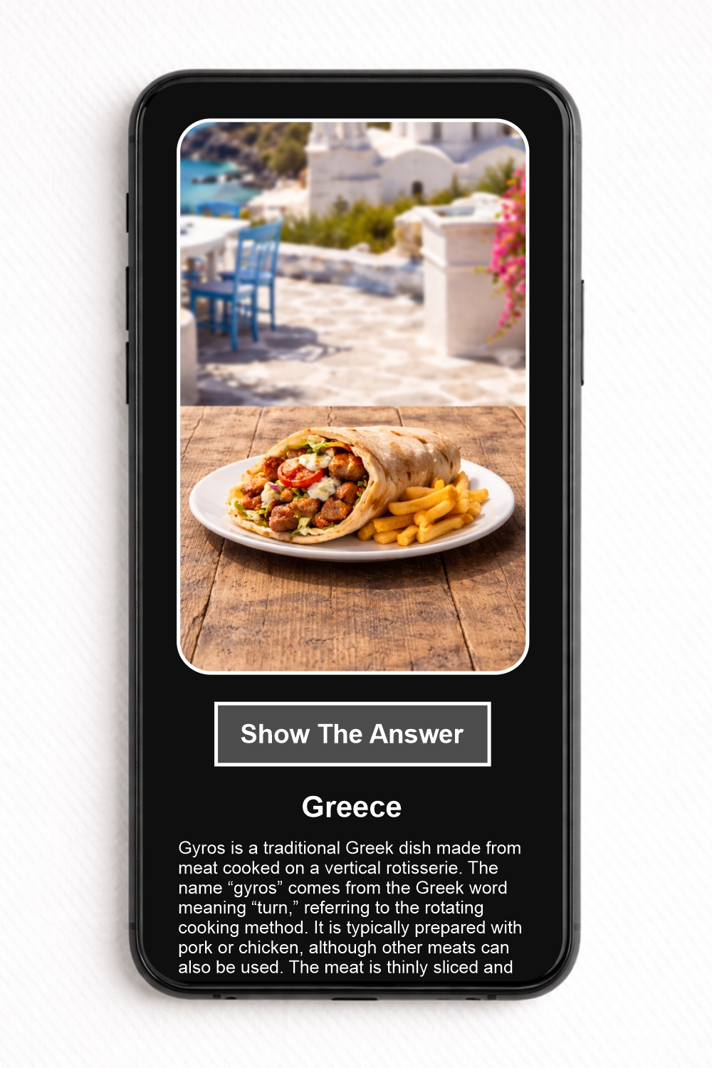 Which country's dish is shown in the picture? - NFC Card - Image 2