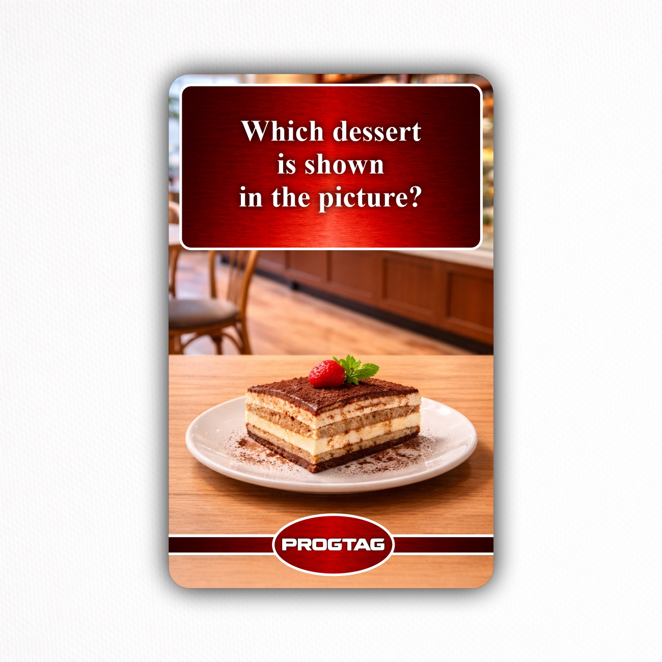 Which dessert is shown in the picture? - NFC Card