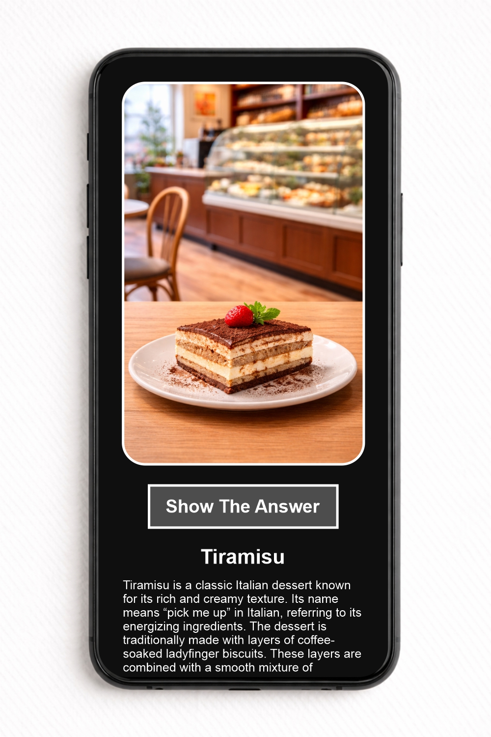 Which dessert is shown in the picture? - NFC Card - Image 2