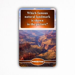 Which famous natural landmark is shown in the picture? - NFC Card
