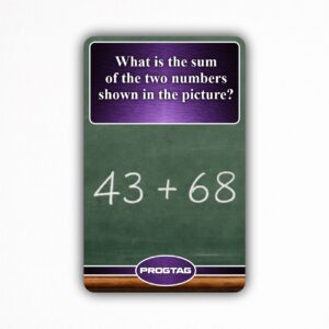 What is the sum of the two numbers shown in the picture? - NFC Card